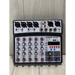 Bomge BMG-06D Compact 6-channel Audio Sound Mixer USB Interface Mixing Console